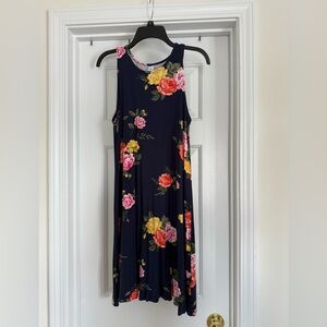 Old Navy Navy Blue Floral Dress NWOT